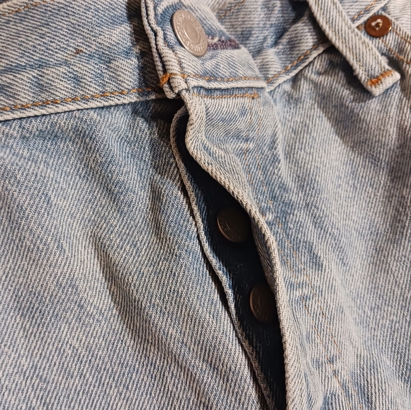 Levis 501 CT Selvedge Ripped Jeans - Picture 8 of 16